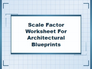 Solving Architectural Plans with Scale Factors