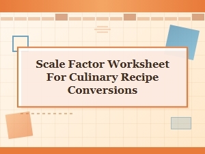 Cooking Up Conversions with Scale Factor