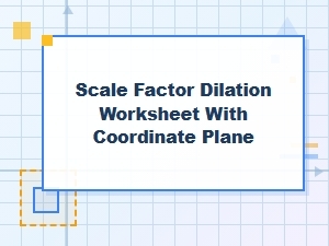 Understanding Dilation with a Coordinate Plane Worksheet