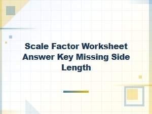 Solving for Missing Sides Using Scale Factors
